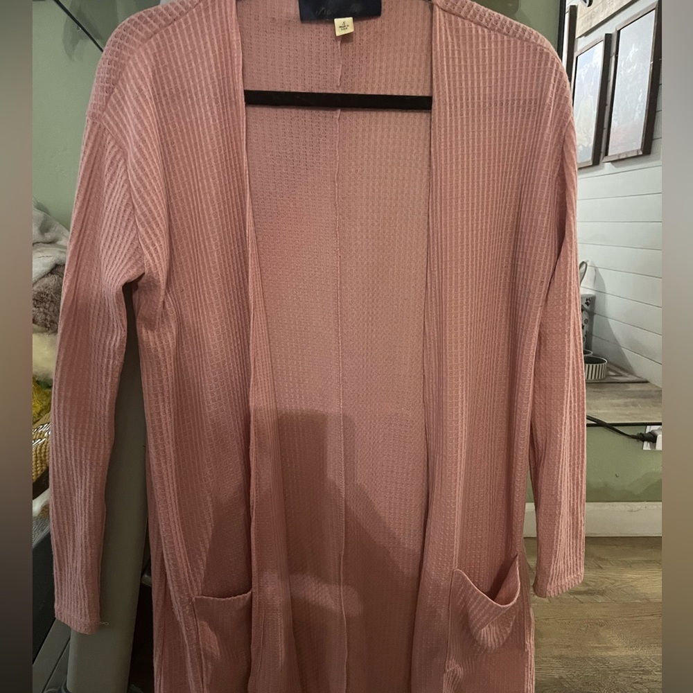 Pink cardigan
